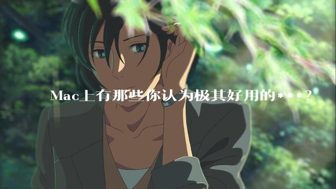 Mac上有那些你认为极其好用的***？